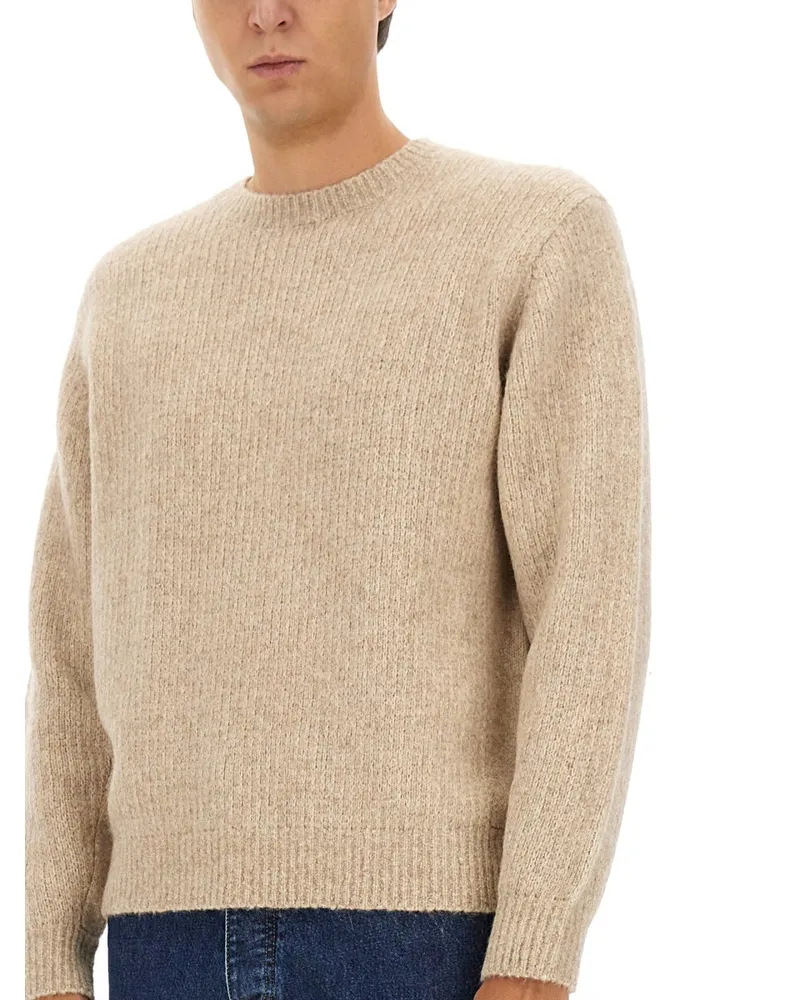 Sunflower Yak-Alpaca Blend Sweater — Beige Beige