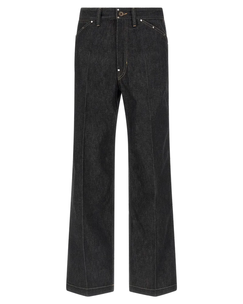 Christophe Lemaire Wide-Leg Denim Jeans — Black Black