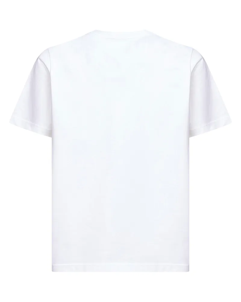 Casablanca Paris Men White Tennis Club Beyond Destiny T-Shirt Cotton T-Shirts And Polos White