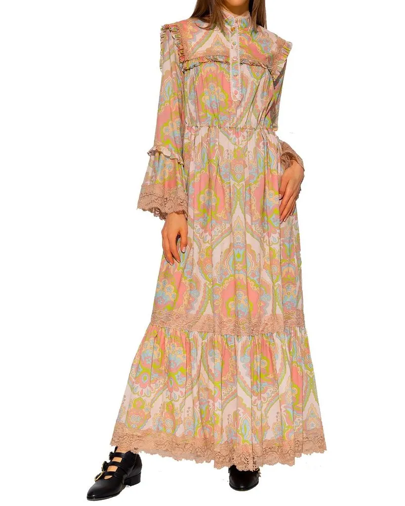 Gucci Women's Multicolor Cotton Casual Dress Multicolor