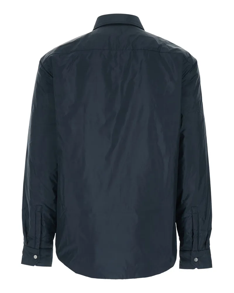 HUGO BOSS Men's Jacket Blue Tech Fabric Polyester Coat Blue