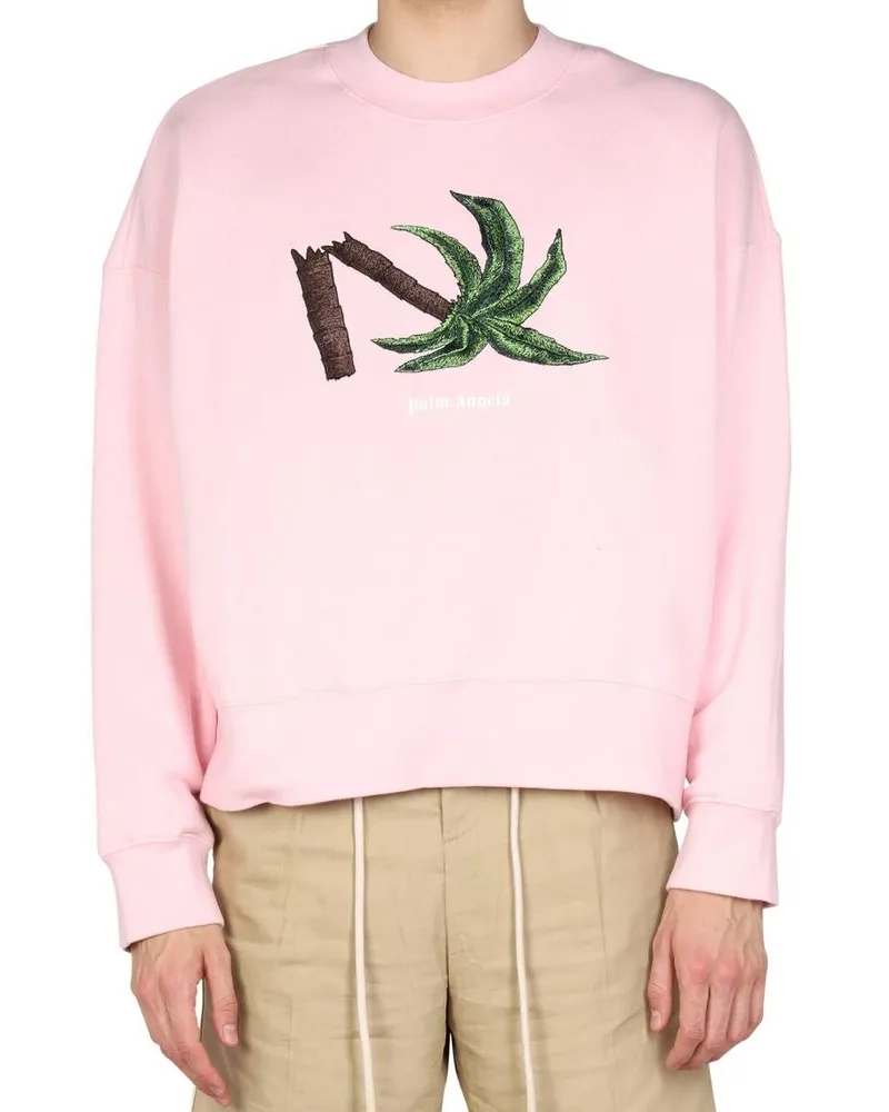 Palm Angels Men's Multicolor Cotton Sweatshirt Clothing Pink