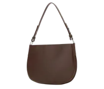 Women's Brown Leather Issa Shoulder Bag Tabac Borse A Mano