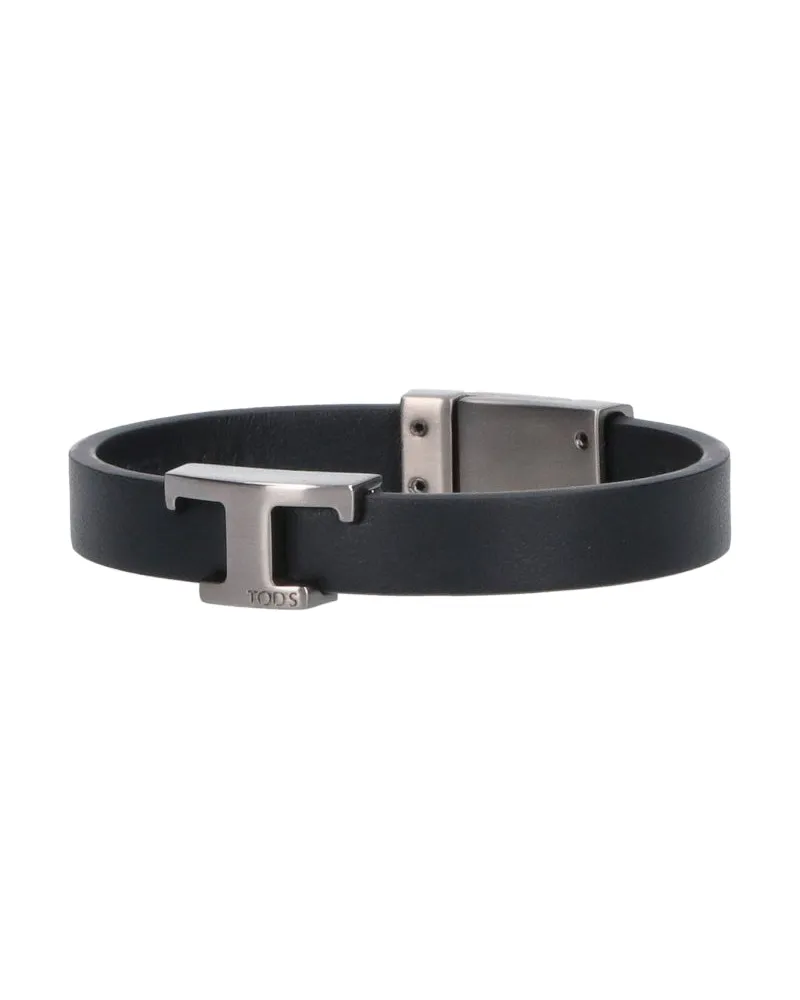 TOD'S Men's Bijoux Black Calf Leather Black