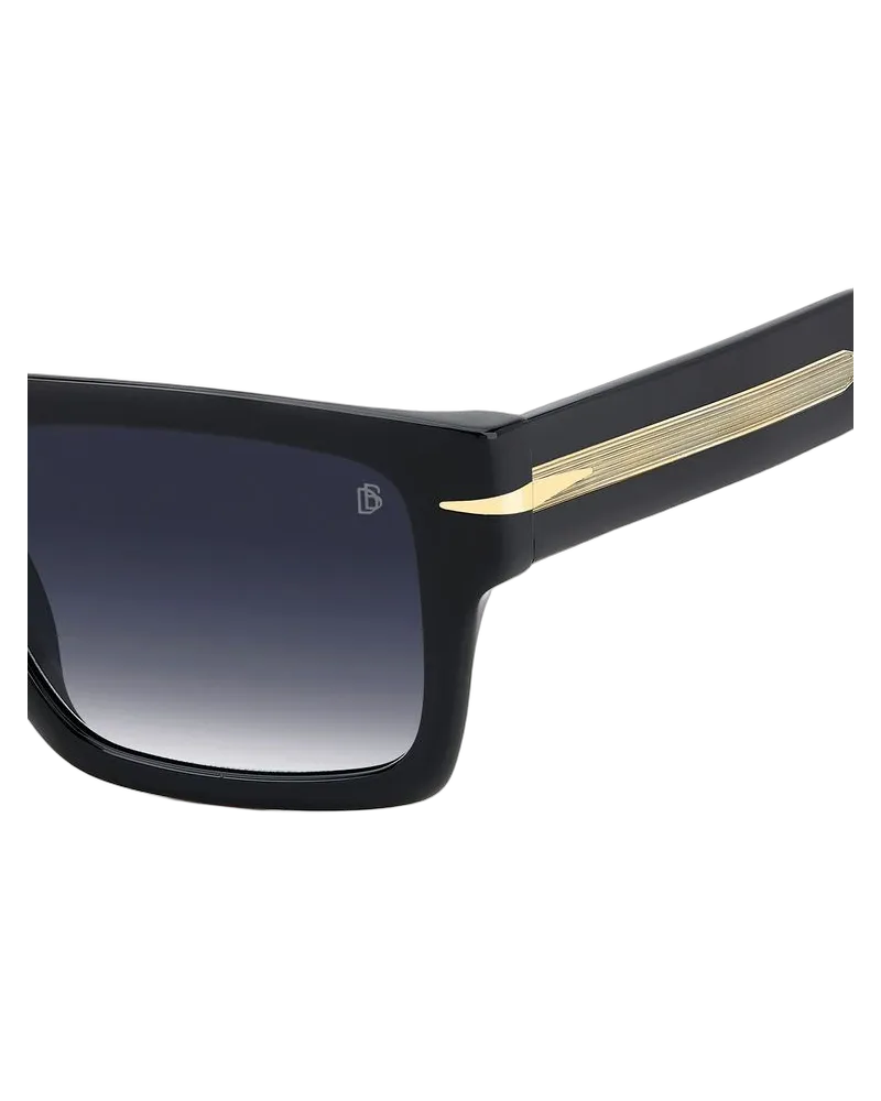 David Beckham Men's Sunglasses Black Acetate Black