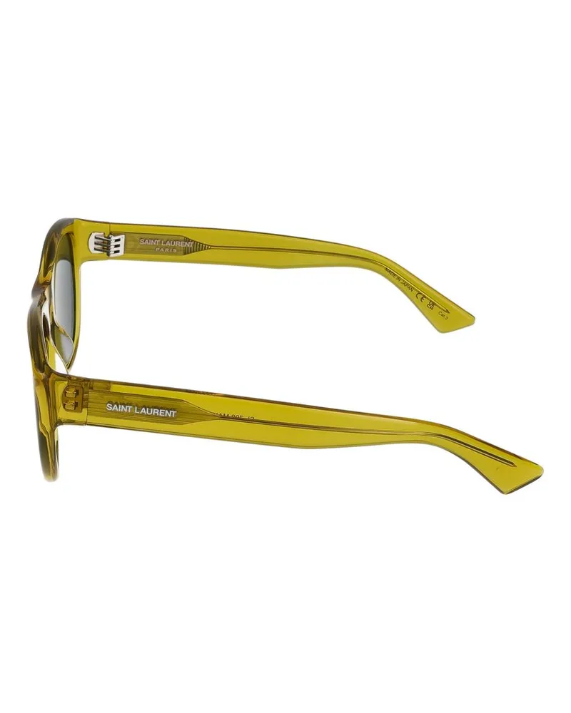 Saint Laurent Unisex Sunglasses  Sl 798 Maxime 005 Yellow Black 21-140 Acetate Yellow