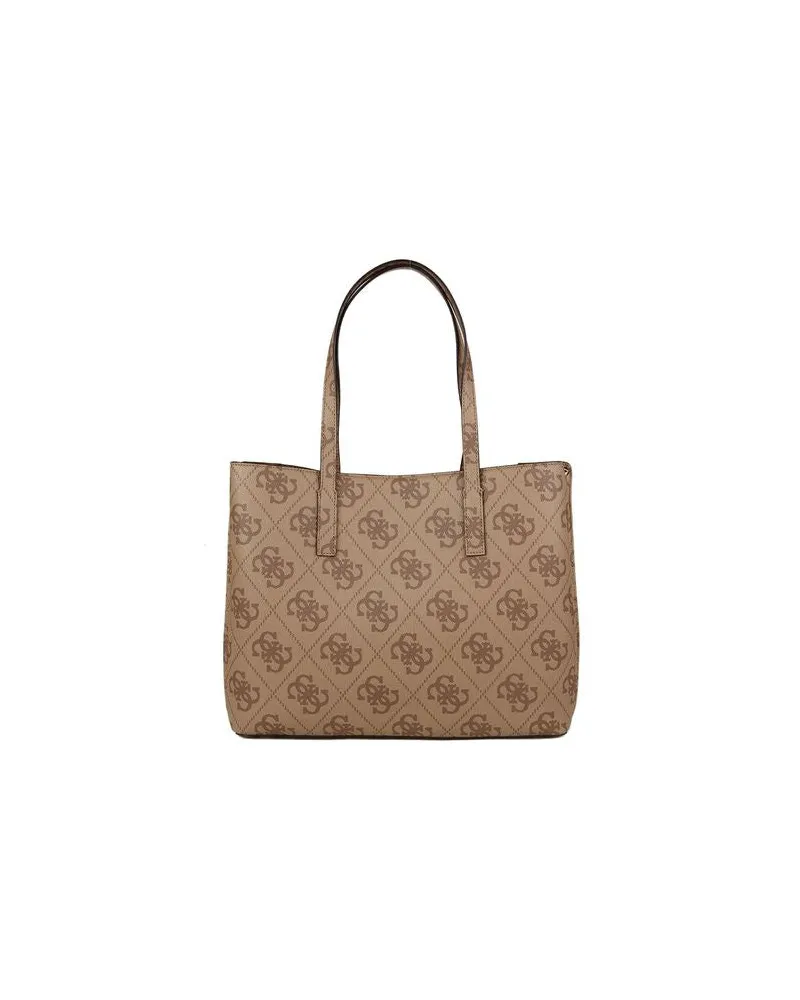 Guess Women's Tote Bag Latte Logo Polyurethane - Tote-Bags Beige