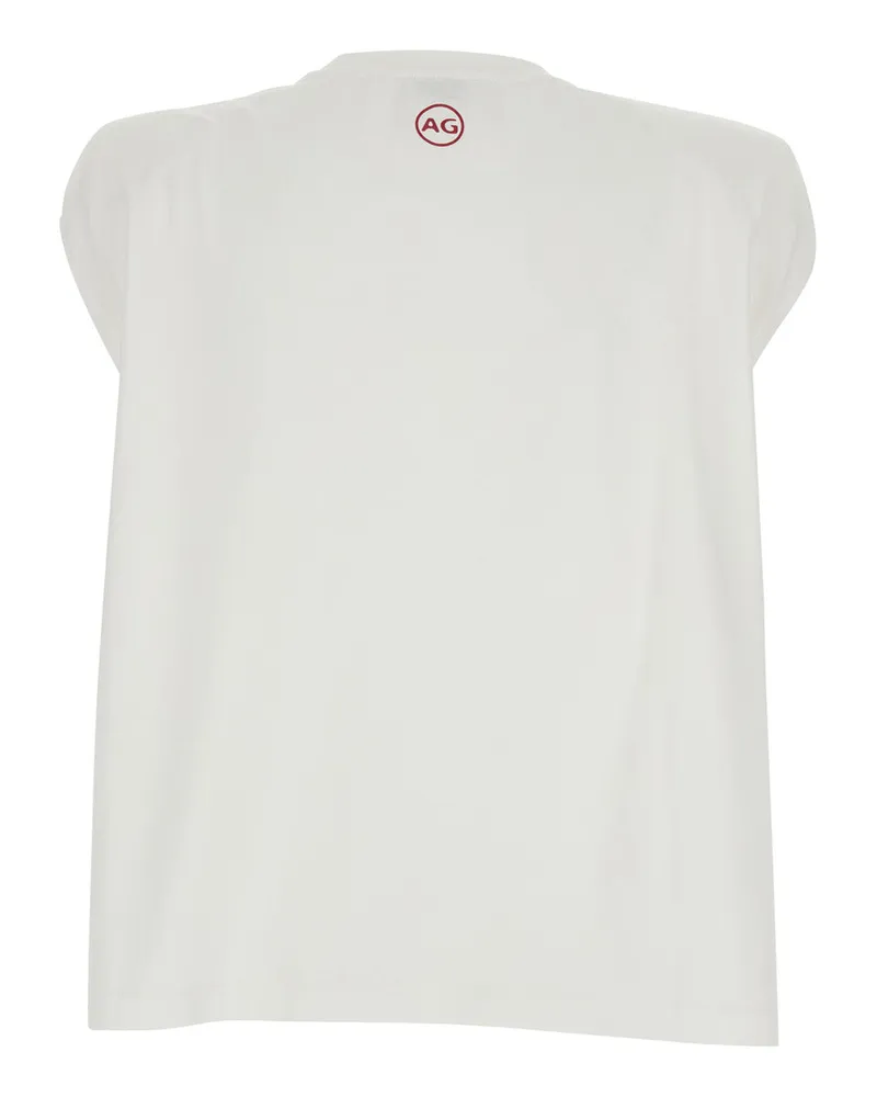 Adriano Goldschmied Logo-Appliqué Cotton Tank Top — White White