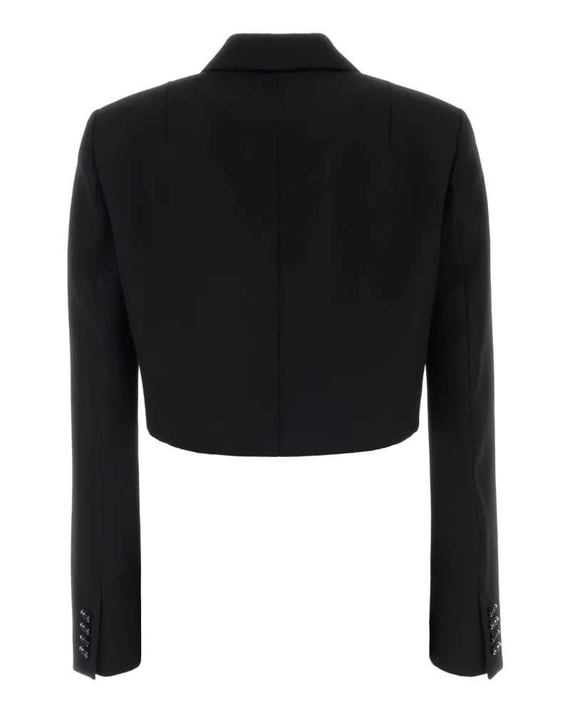 Balenciaga Women's Black Wool Blazer Giacche E Gilet Jacket Black
