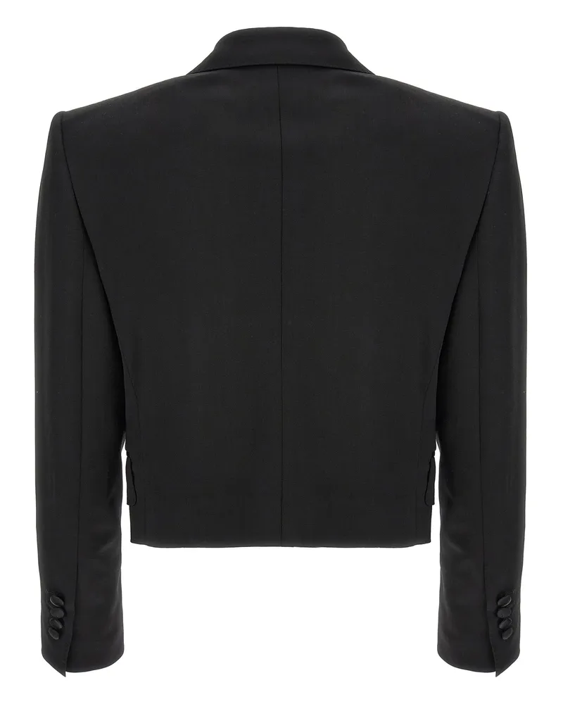 Dolce & Gabbana Women's Black Virgin Wool Blazer Clothing Black