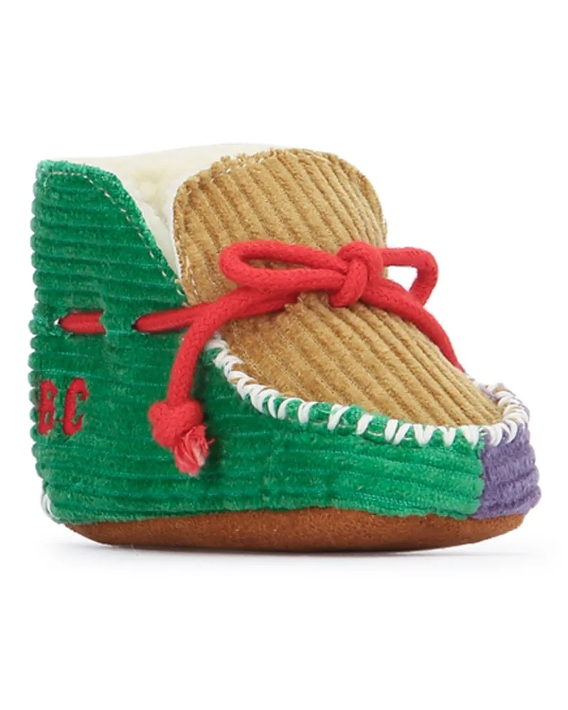 BOBO CHOSES Boys' Multicolor Booties Red Stivali Boot Green