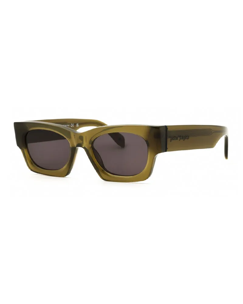 Palm Angels Unisex , Frame And Lens Grey Sunglasses Olive