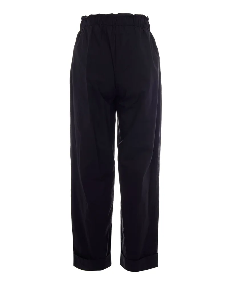 Liu Jo Women's Trousers With Belt Black Cotton Black