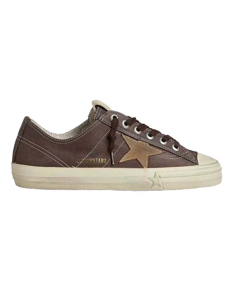 Golden Goose V-Star Sneaker — Brown Brown