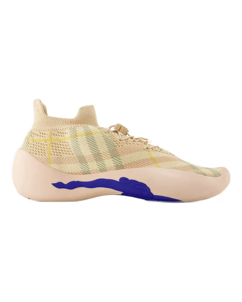 Burberry Women's Neptune Sneakers -  Synthetic Pink Shoes Beige