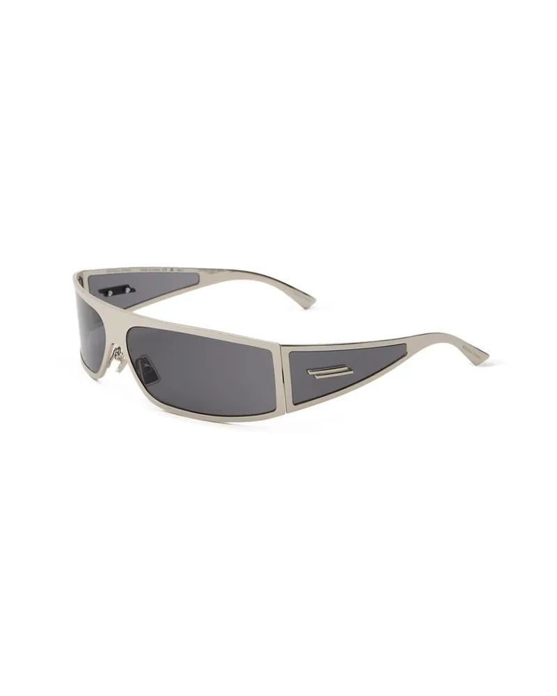 Bottega Veneta Men's Gray Metal Sunglasses Silver