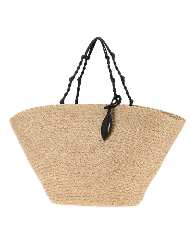 Jil Sander Tangle Bucket Bag — Beige Beige