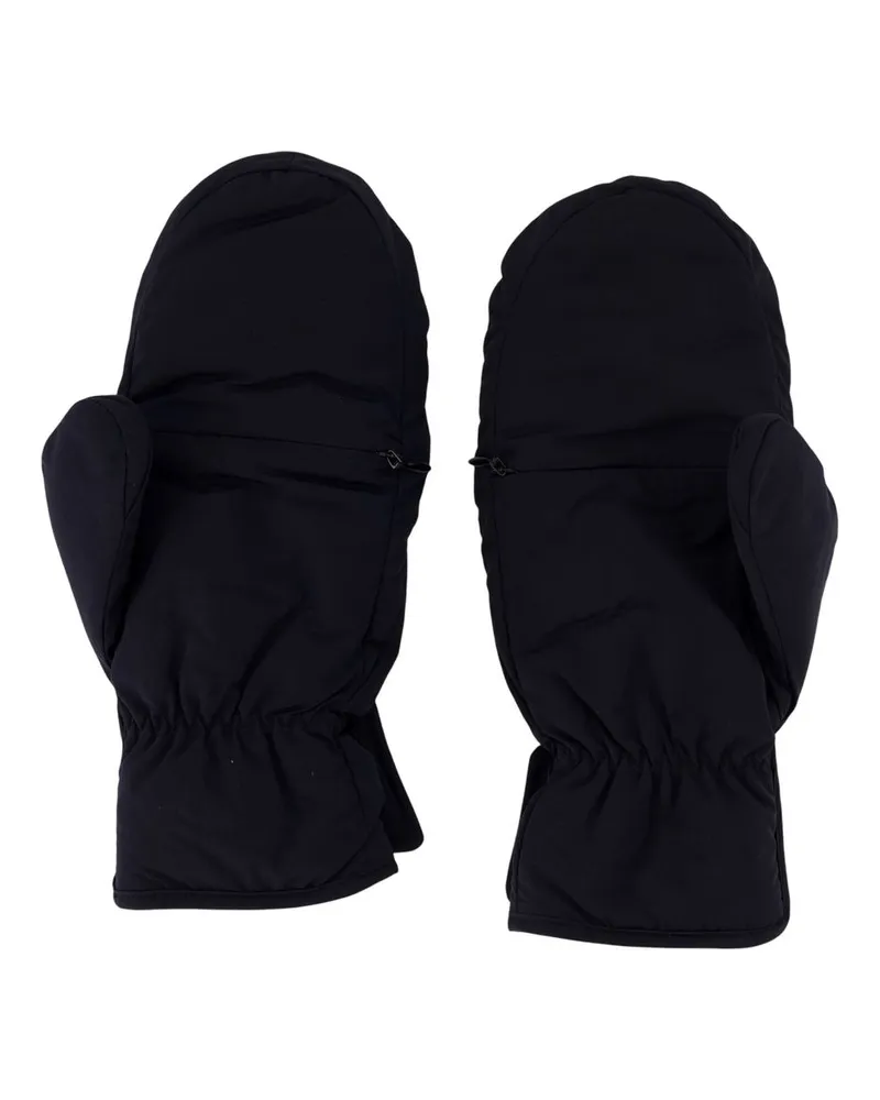 Y-3 Synthetic Mittens Gloves — Black Black