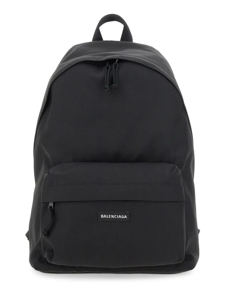 Balenciaga Technical Polyamide Backpack — Black Black
