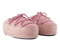 Women's Quilted Padded Slipper Pink Synthetic