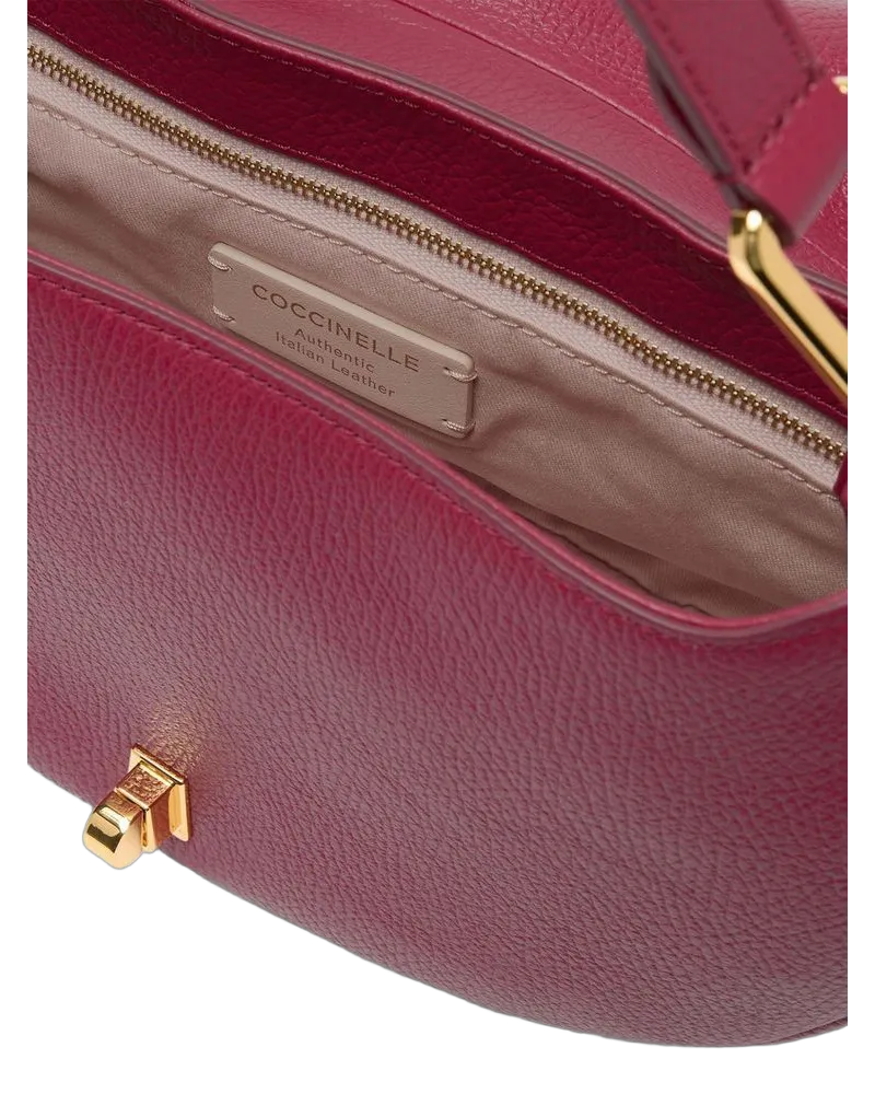 Coccinelle Women's Shoulder Bag Sangria Cowhide Shoulder-bags Red
