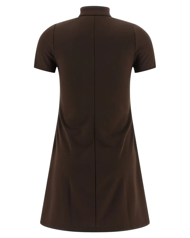 Courrèges Women Brown Polyester Short Dress Brown
