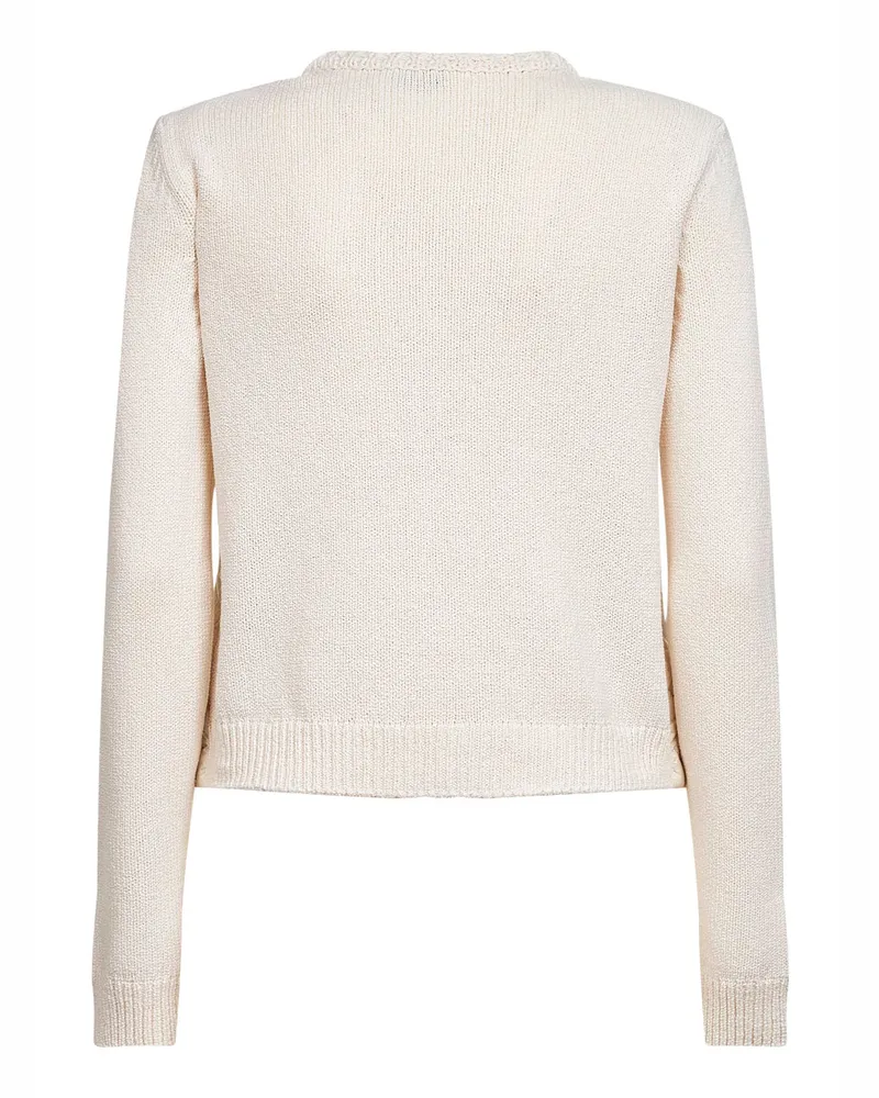 Moncler Quilted Padded Cotton Jacket — Ivory Ivory