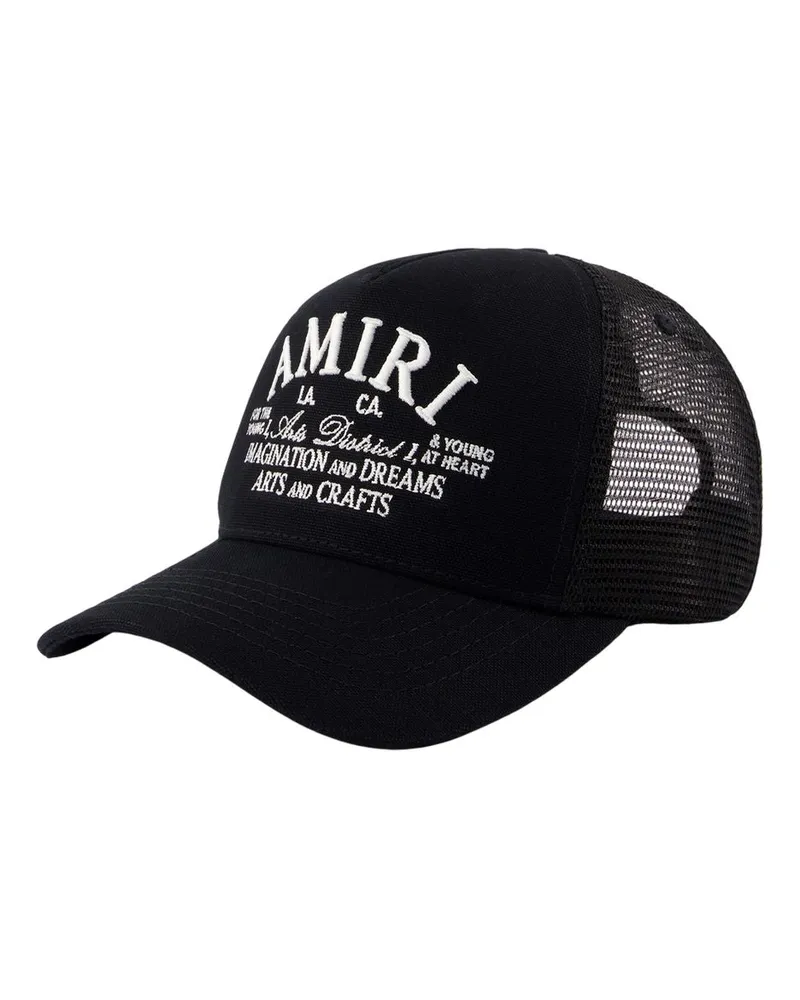 Amiri Men's Arts District Trucker Cap -  Cotton Black Accessories Hats Black