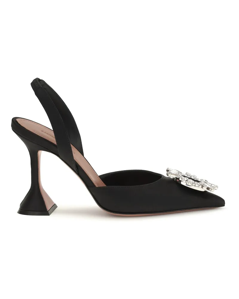 Amina Muaddi Begum Slingback Heel — Black Black