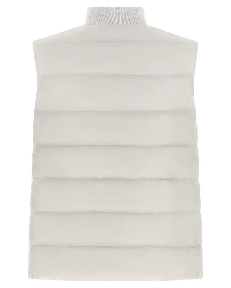 Brunello Cucinelli Heraldic Patch Vest White