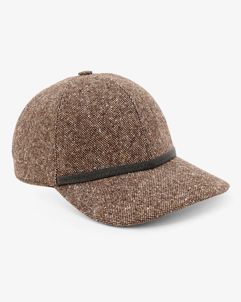 Brunello Cucinelli Women Wool Blend Hat With Visor Brown Brown
