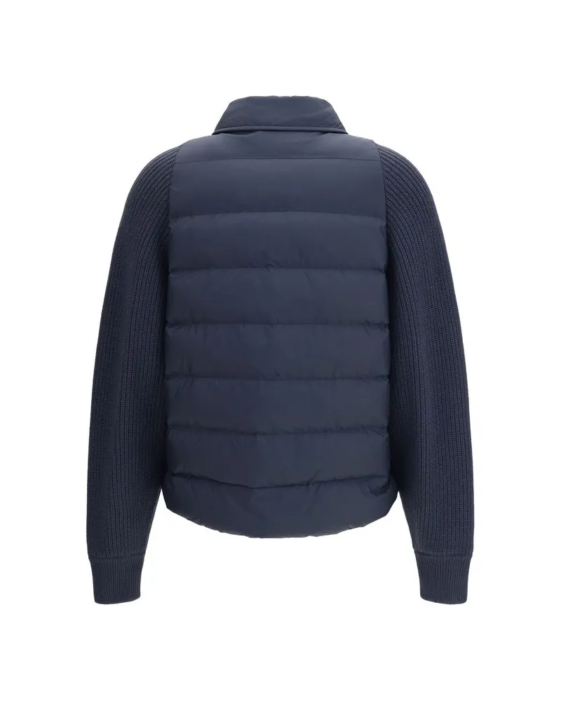 Brunello Cucinelli Women's Blue Polyester Jacket Clothing Navy