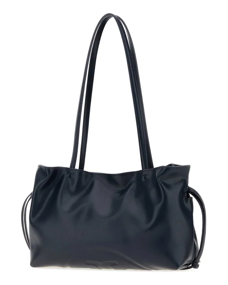 Tory Burch Women's Navy Blue Synthetic Leather Small Ella Shoulder Bag Borse A Mano Navy