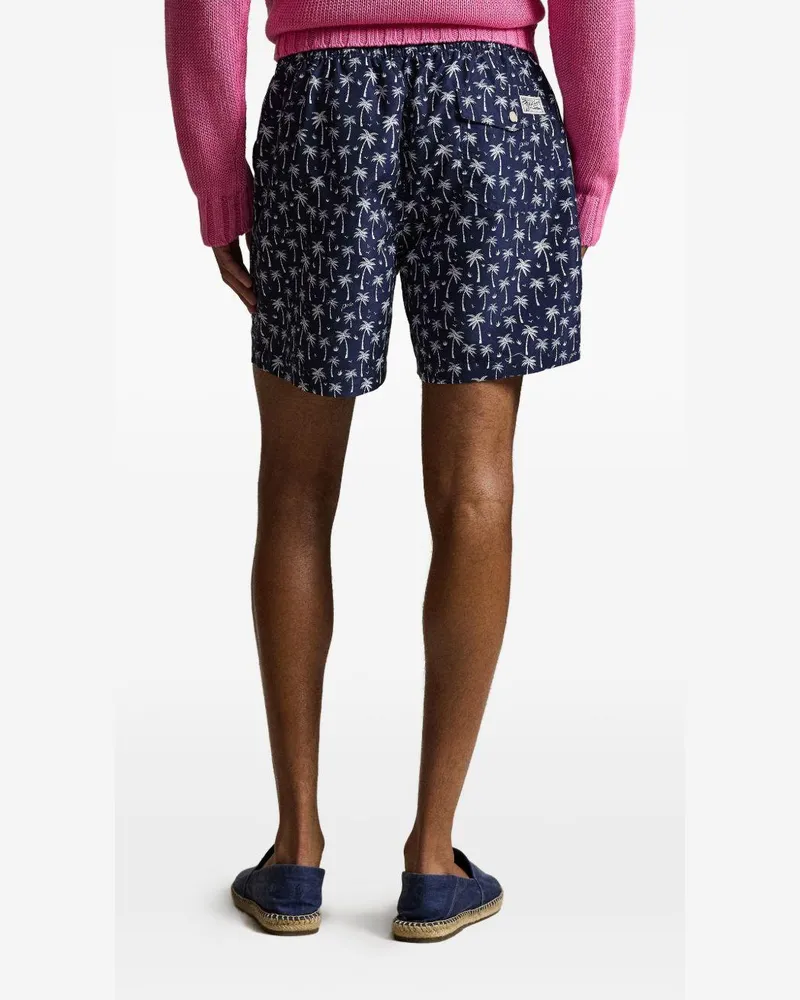 Ralph Lauren Men's Swim Shorts Traveller Blue Polyester Suits Blue