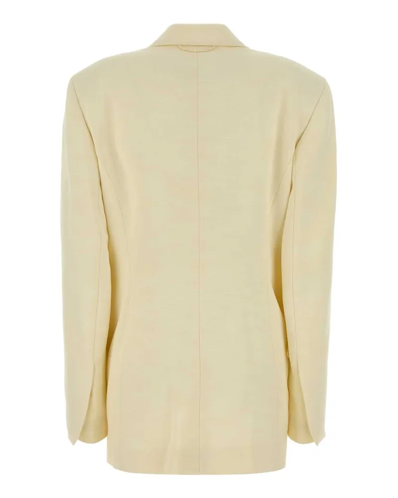Carven Jacket Blazer — Beige Ecru