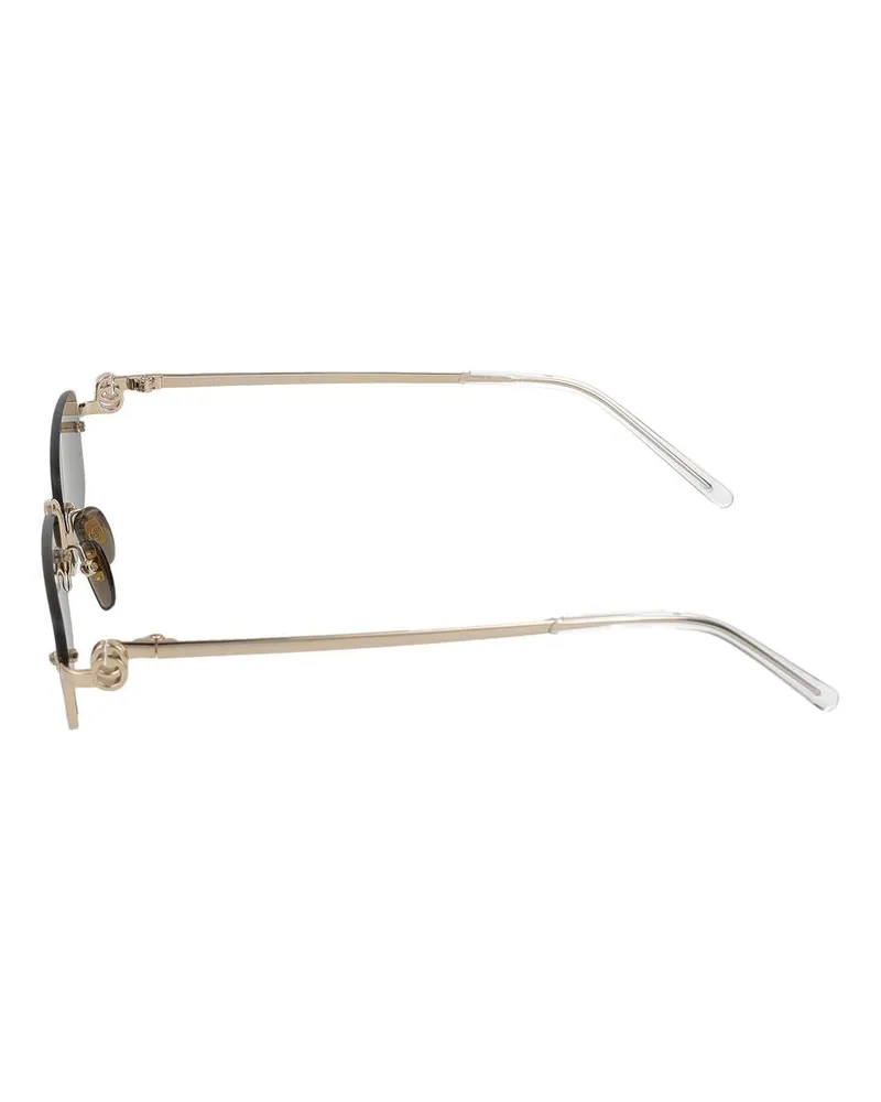 Gucci Unisex Sunglasses Gg1278s 001 Gold Brown 19-140 Metal Gold