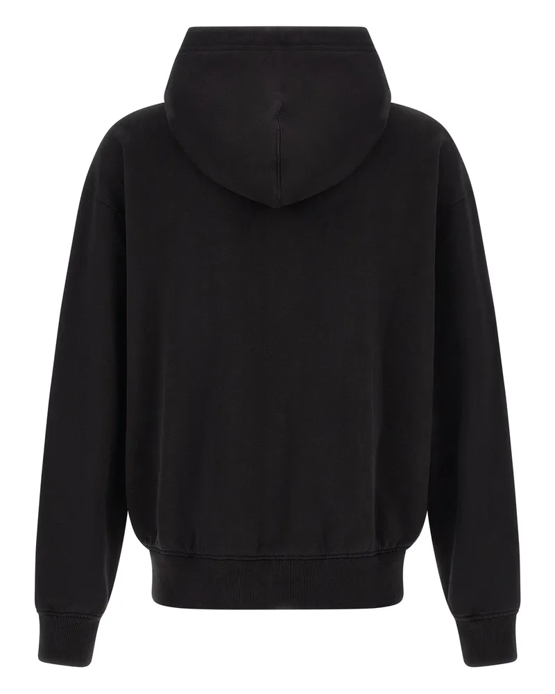 Dolce & Gabbana Embroidered Crest Logo Hoodie — Black Black