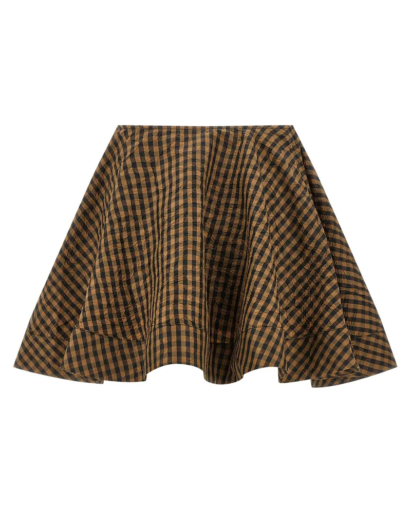 Ganni Wheel Skirt — Brown Brown