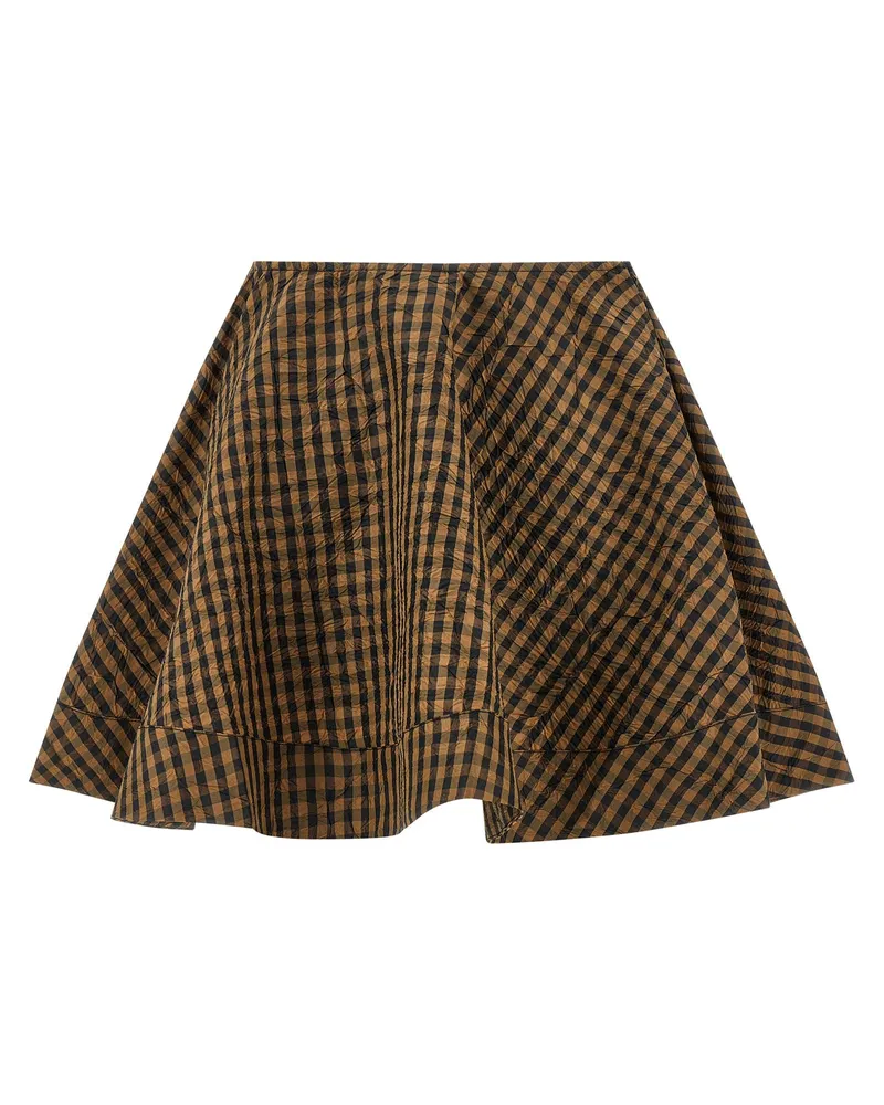 Ganni Wheel Skirt — Brown Brown
