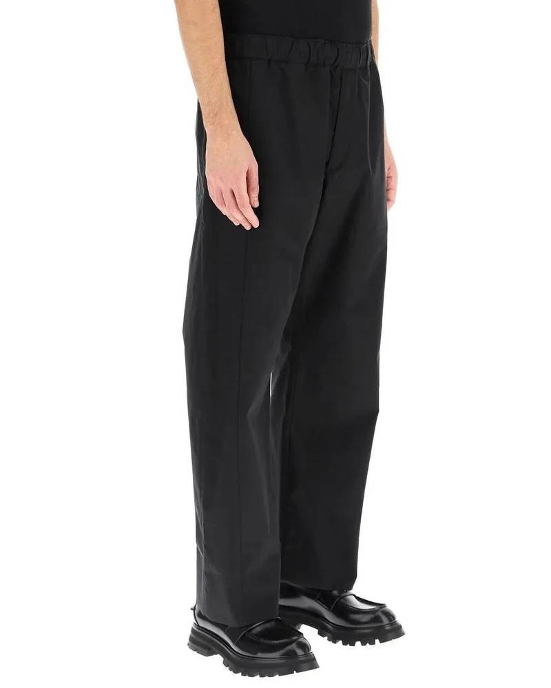 Alexander McQueen Men's Black Cotton Casual Pants Black