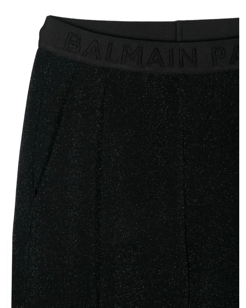 Balmain Jersey Stretch Knit Trousers — Multicolor Multicolor