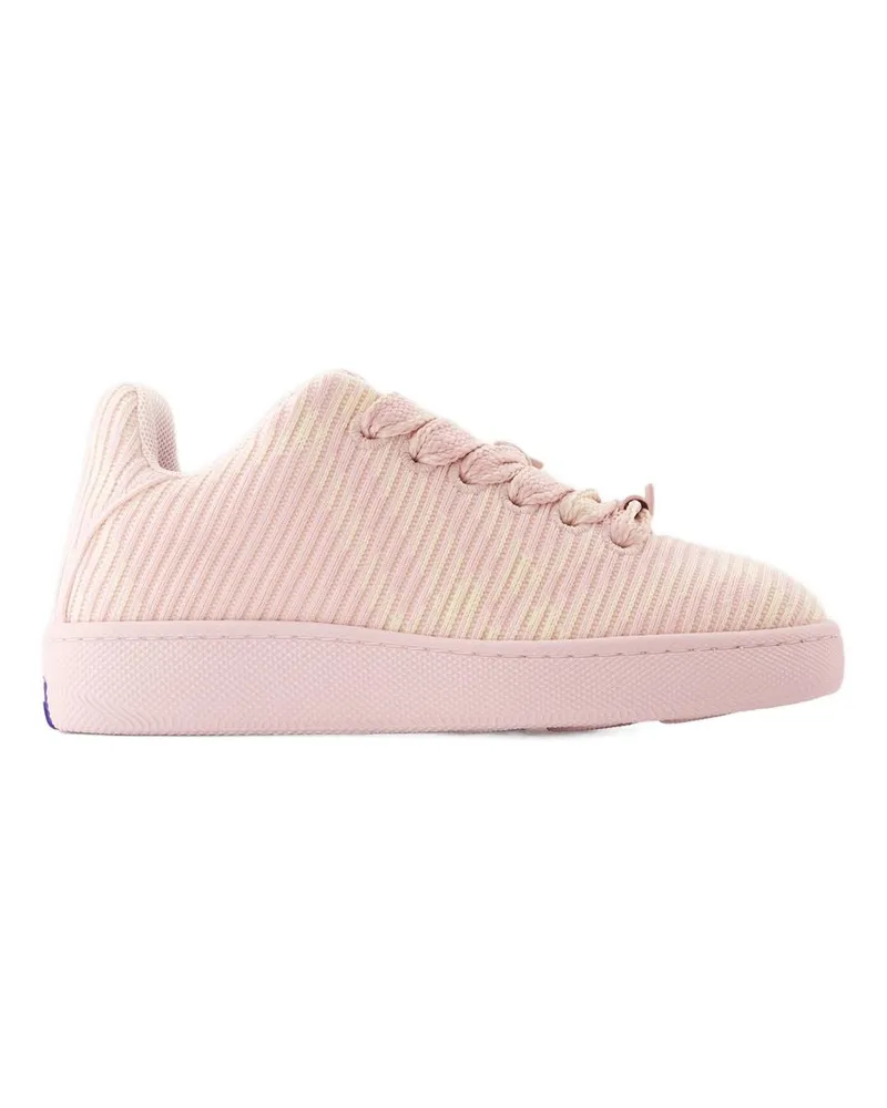 Burberry Women's Ribbed Knit Sneaker Pink Pink