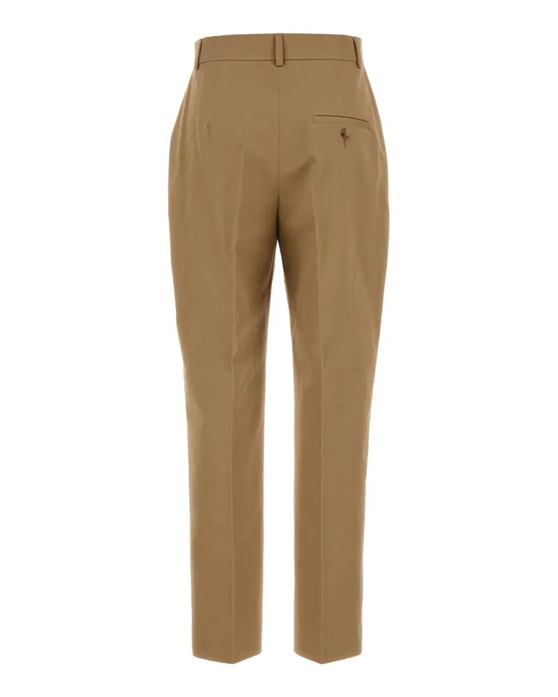 Moschino Women's Camel Cotton Pant Marrone Exterior: Pantaloni Beige