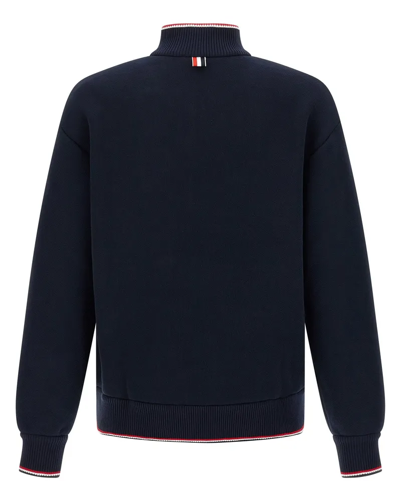 Thom Browne RWB Piping Sweatshirt — Navy Navy