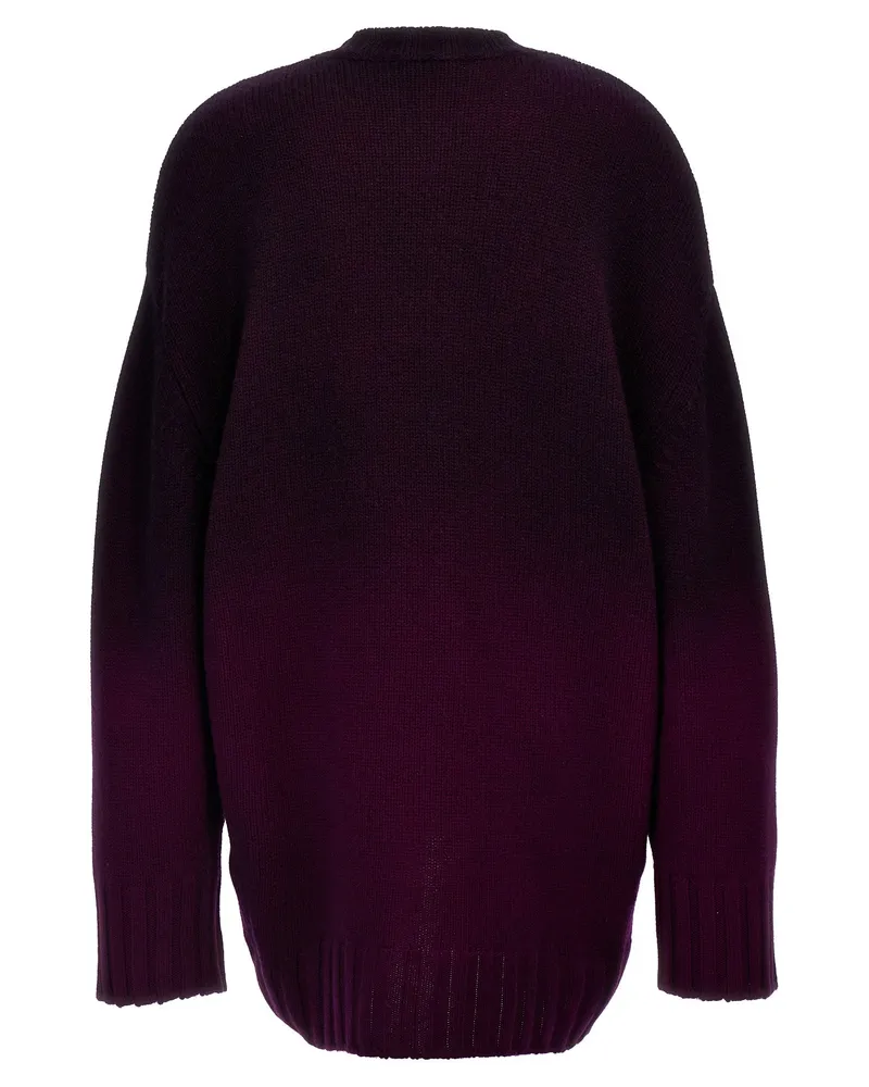 ATTICO Wool and Cashmere Knit Dress — Burgundy Burgundy