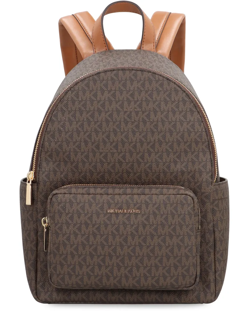 Michael Kors Women's Backpack Medium Tanner Brown Pvc Backpacks Brown