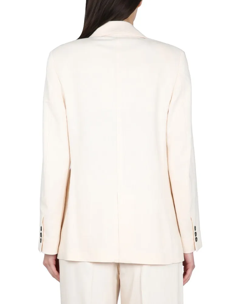 MSGM Viscose Blazer — Ivory Ivory