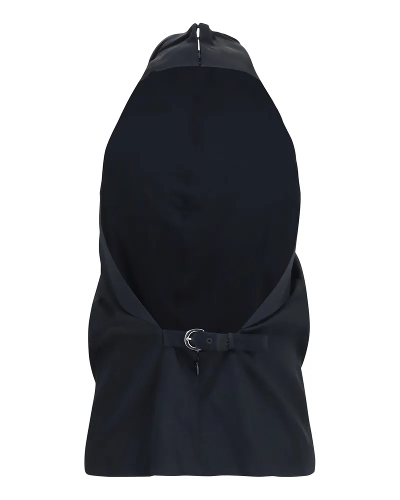 KHAITE Women's Top Rone Black Acetate Tops Black