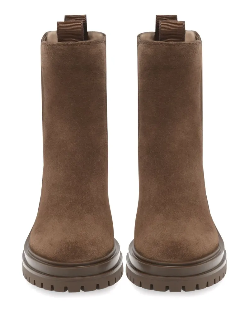 Gianvito Rossi Chester Chelsea Boot — Brown Brown
