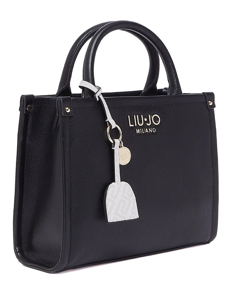 Liu Jo Women's Tote Bag Small Black Polyurethane (pu) Handbags Hand Black